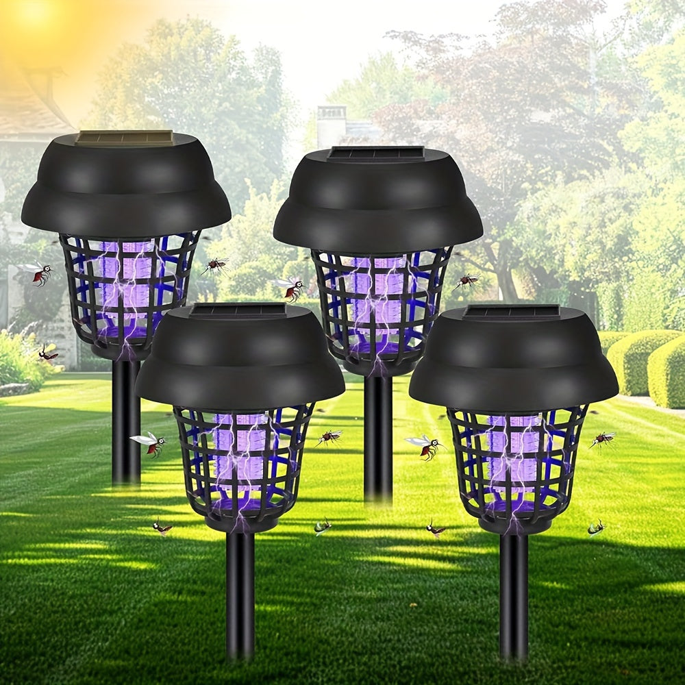 Solar Mosquito Killer Lights Outdoor UV Insect Repellent (4-Pack)