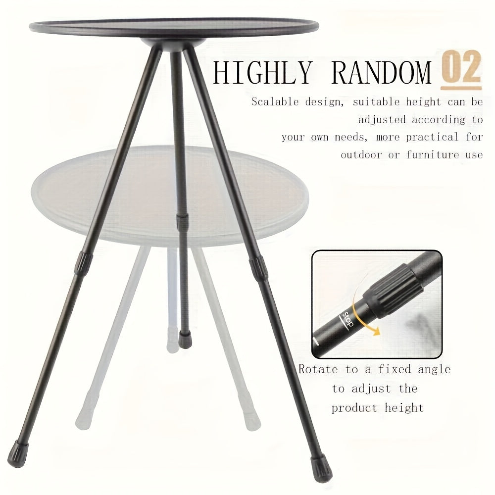 Portable Adjustable Camping Table Tripod Base