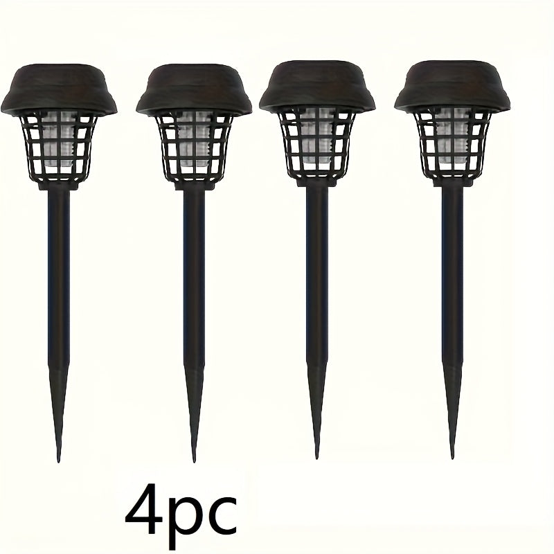 4pcs Solar Mosquito Repellent UV Insect Lamps