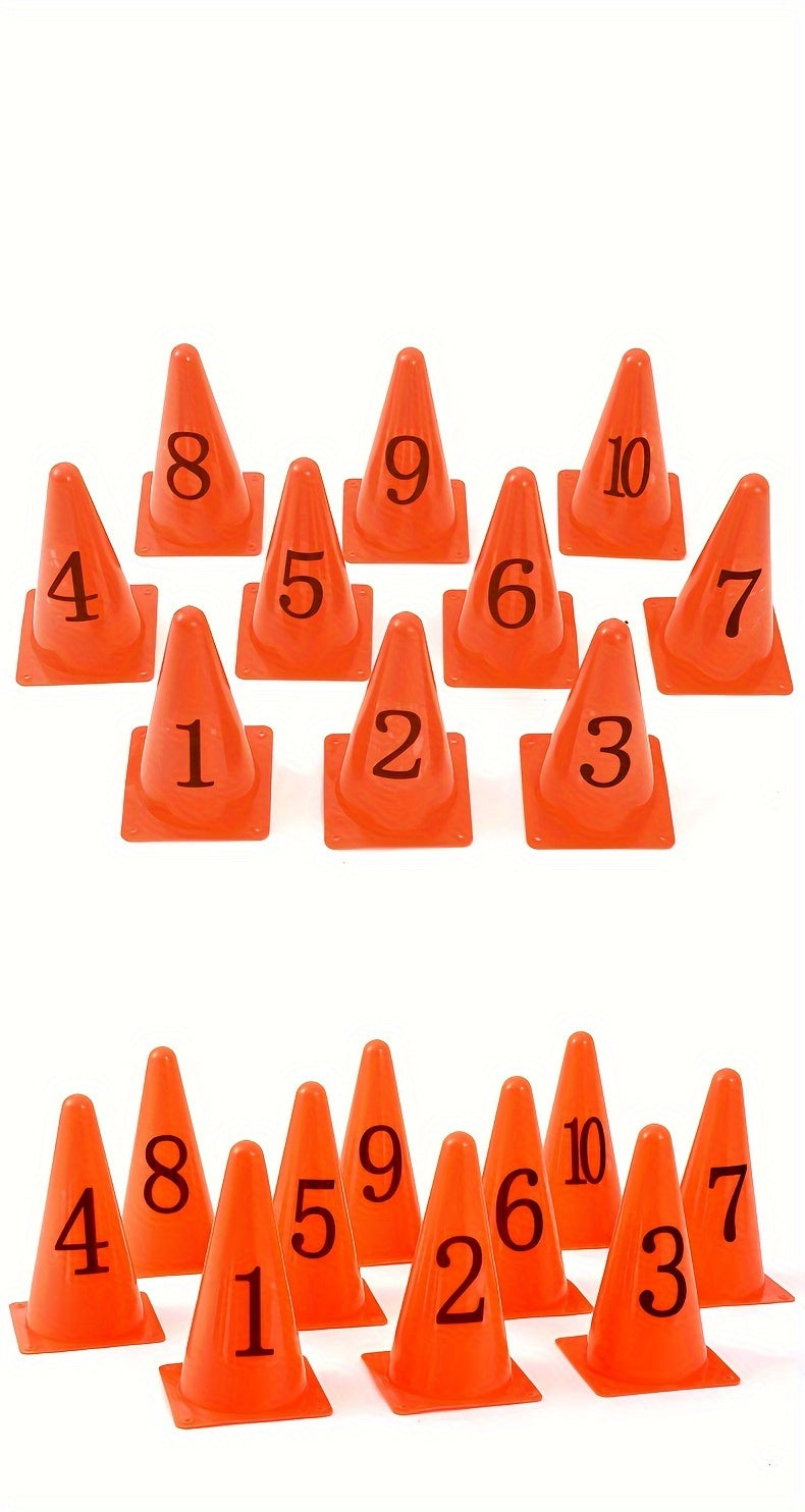 1-10 Number Training Cones Set with Bag