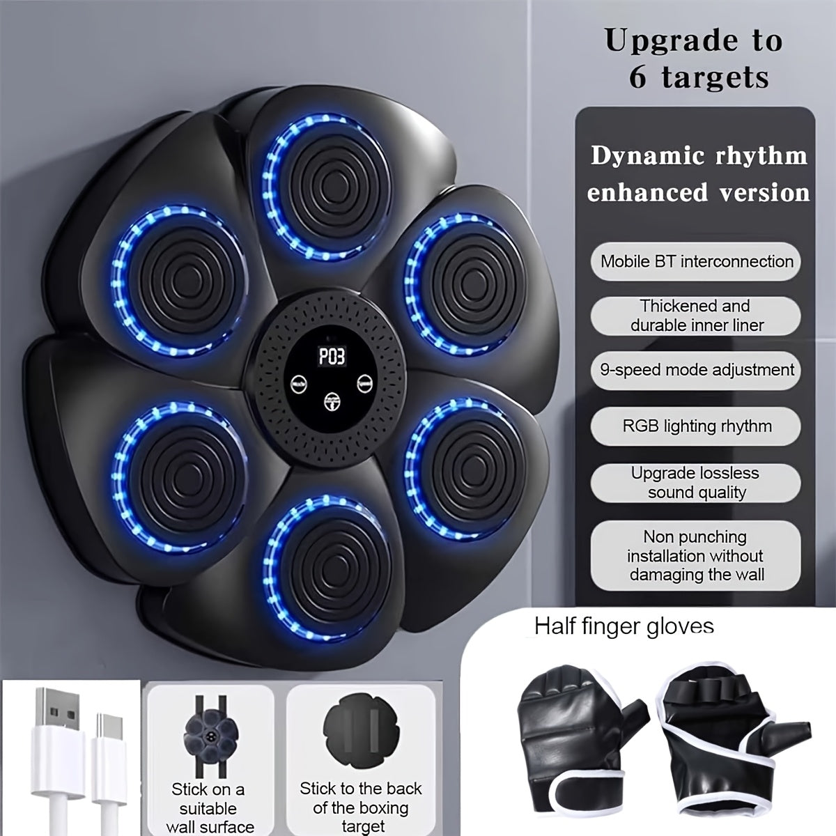 Intelligent Music Boxing Machine with Gloves