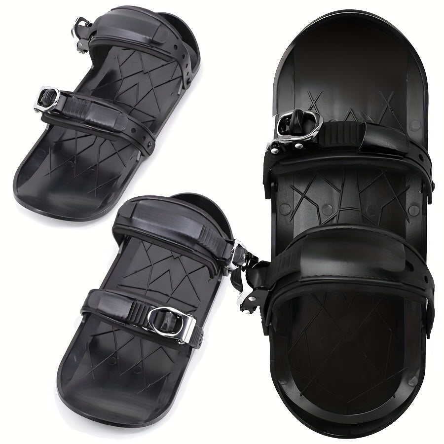Mini Snow Skates Adjustable Ski Sled Boots