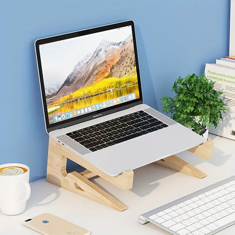 Keep your laptop and tablet within easy reach with this multifunctional laptop stand