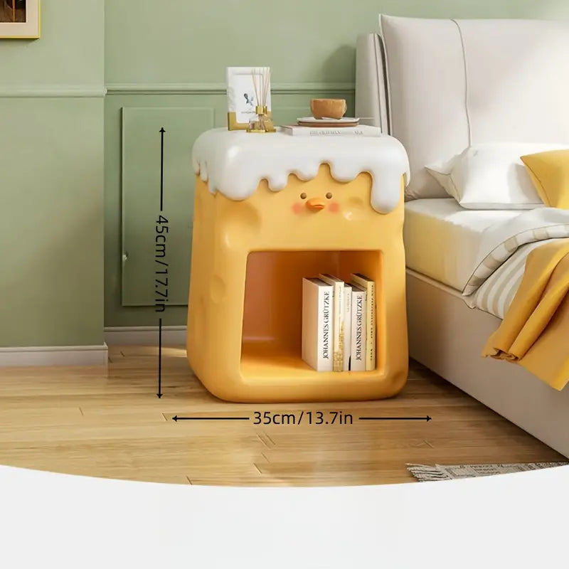 Chic Cheese Duck Bedside Table - Yellow