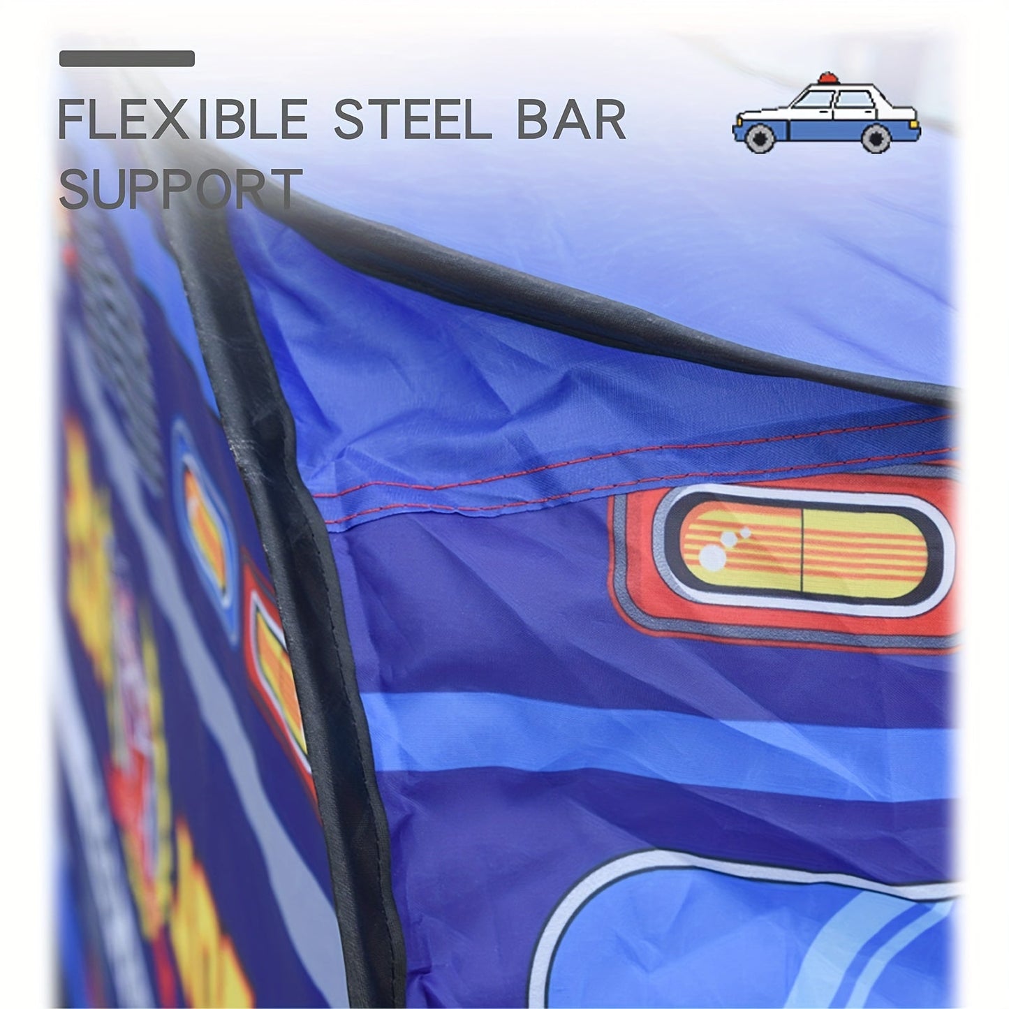 Police Car Play Tent with Sunroof