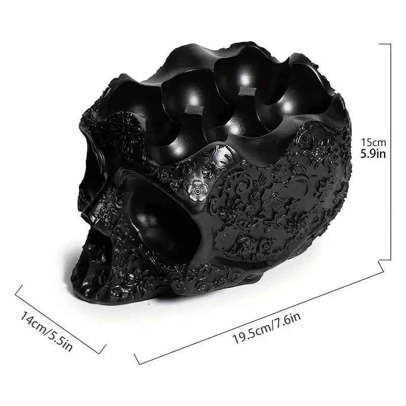 Skull Head Egg Holder - Resin Decoration