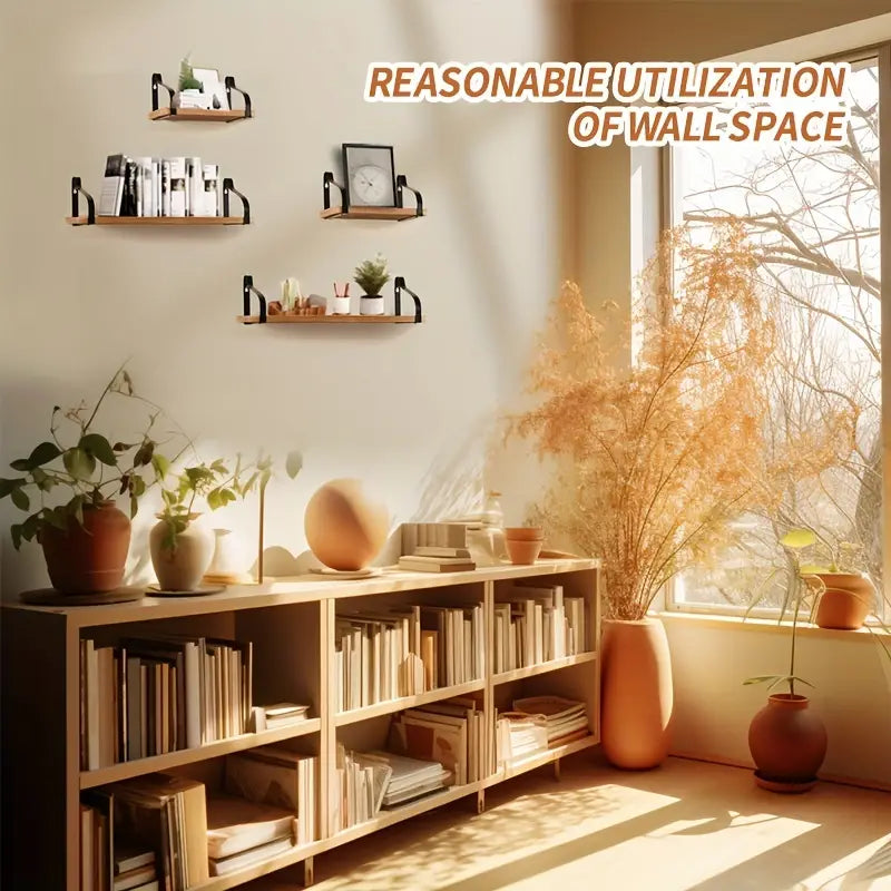 Bringing rustic charm to your walls with this exquisite floating shelf