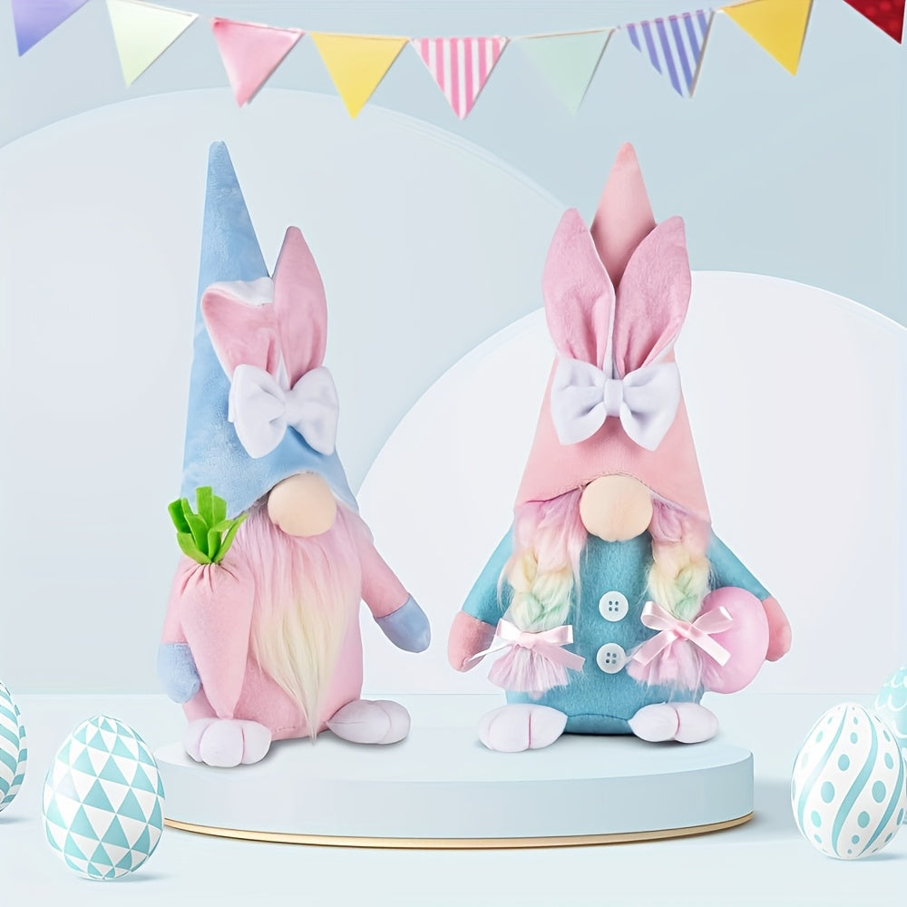 2-Pack Easter Gnome Plush Toys Set