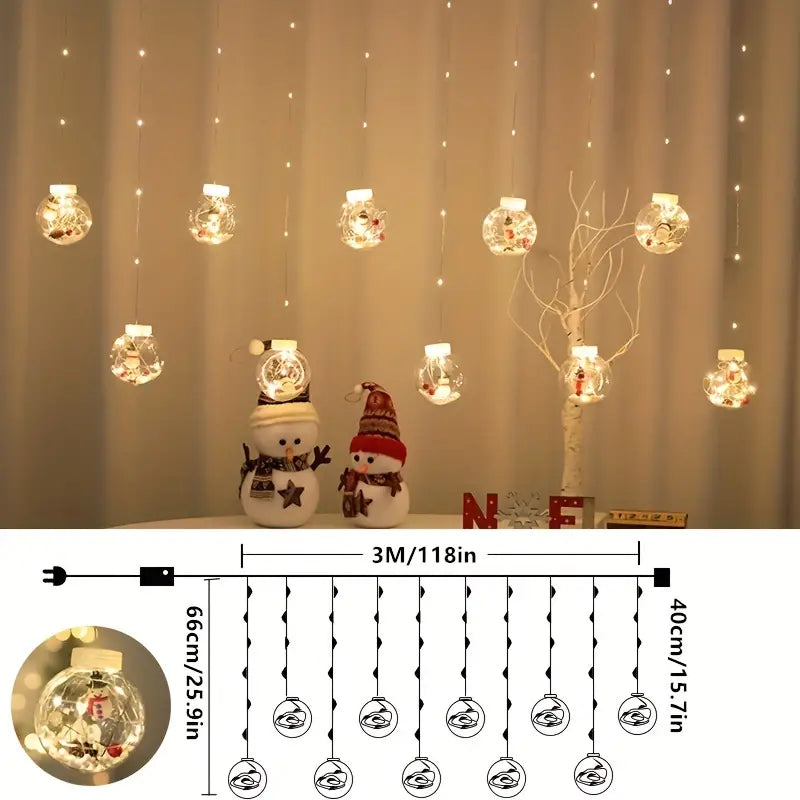 Add Festive Sparkle with LED Christmas Curtain Lights