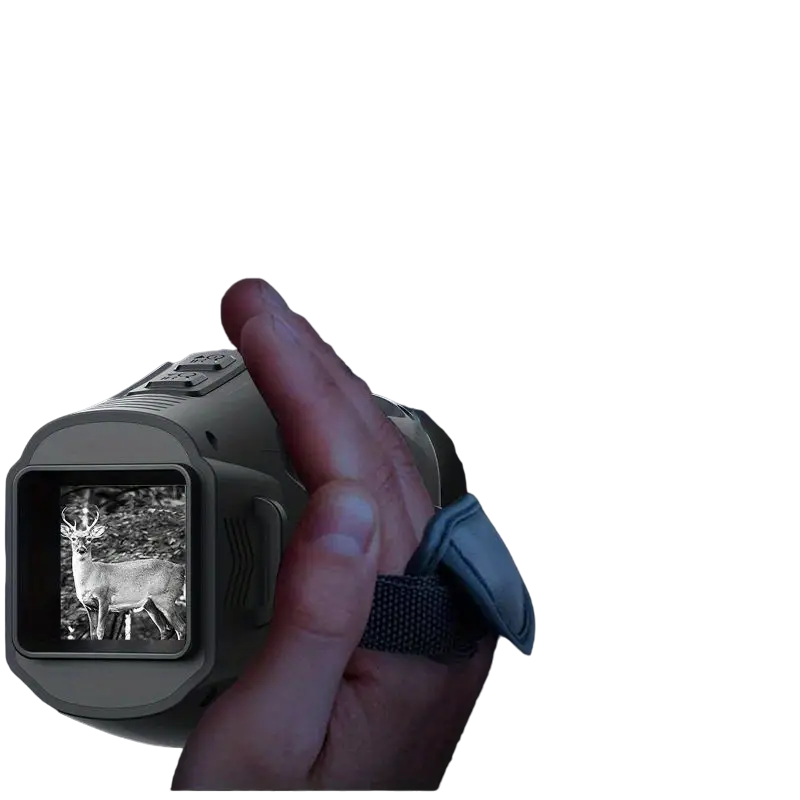 ABS R11 Night Vision Monocular - All Black Vision, 5x Digital Zoom, 984ft Range, 1080P Video, USB Charging