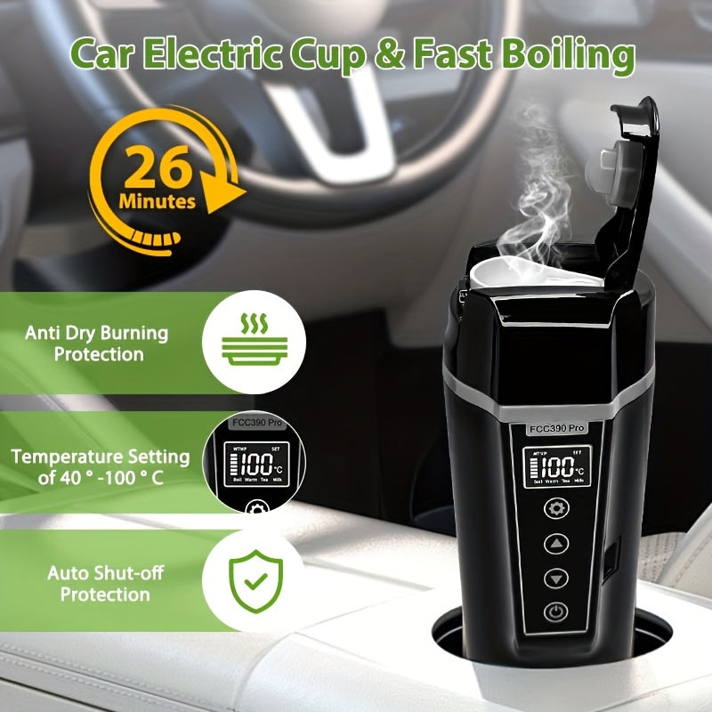 Portable Electric Car Stainless Steel Kettle