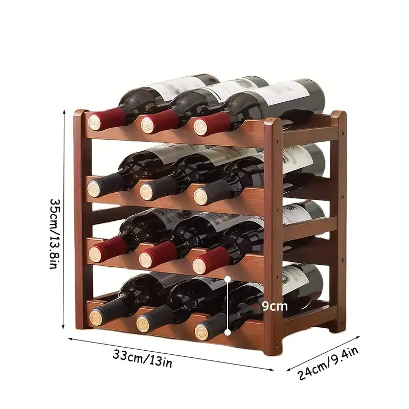4 tiers Vintage Wine Bottle Rack
