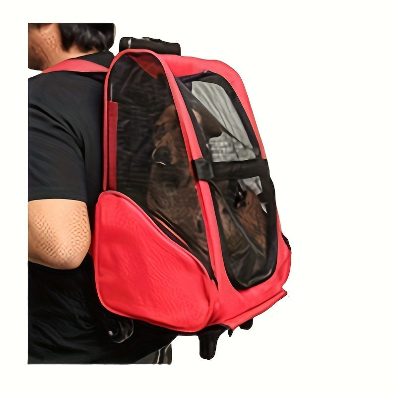 Multi-Purpose Pet Bag Foldable Travel Carrier with Wheels