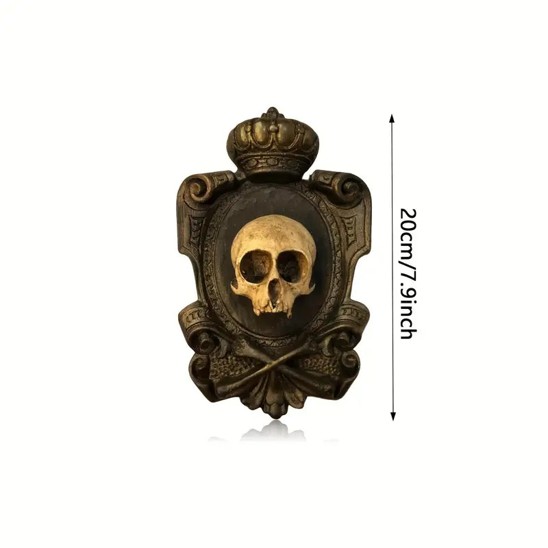 Gothic Skull Wall Hanging Decor - Resin Pendant