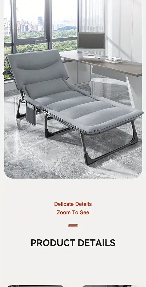 LabComfort Pro: Adjustable Recliner for Researchers - Light Grey, 70cm Width