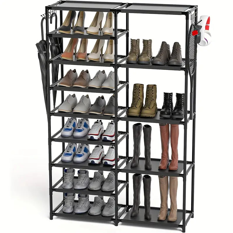From sneakers to stilettos, this 9-tier shoe rack has room for them all