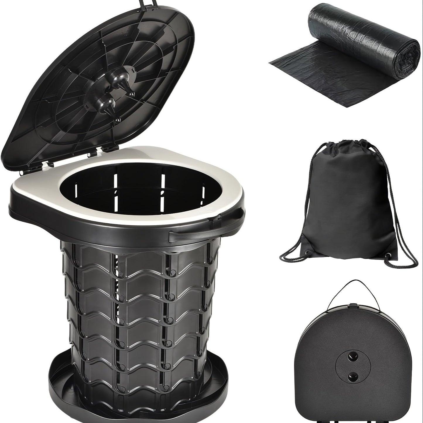 Camping Toilet Portable Adjustable Potty