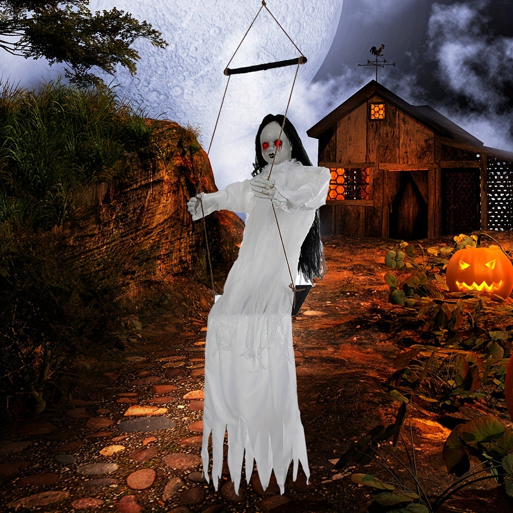 Sound Control Halloween Swing Ghost Decoration