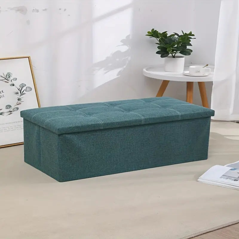 Durable Morandi Green Storage Stool