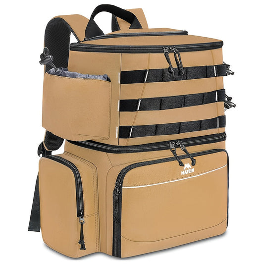 Fishing Tackle Backpack with Rod Holders & Cooler