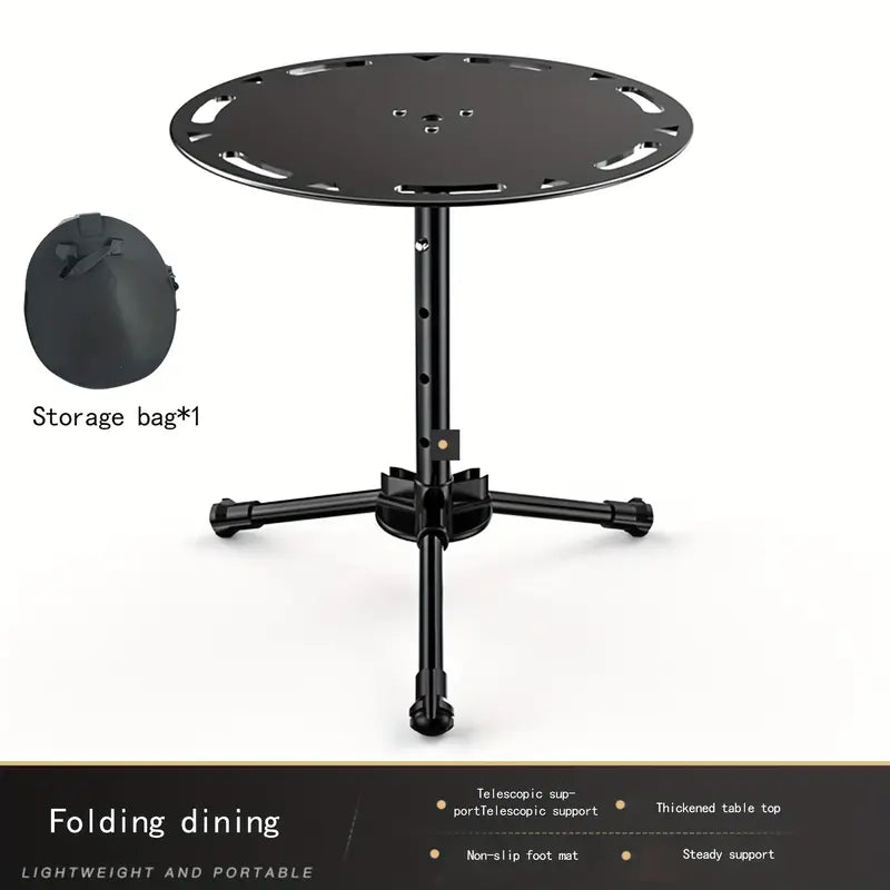 Portable Multifunctional Aluminum Alloy Tripod Table - Adjustable & Foldable