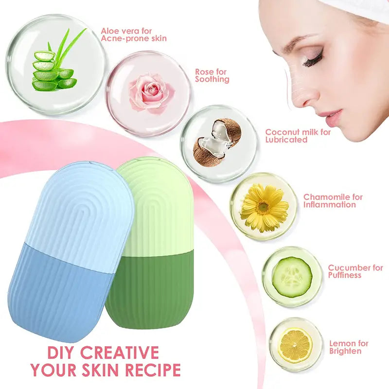 Silicone Ice Face Roller: Sculpt, Soothe, contour, refresh and massage relax