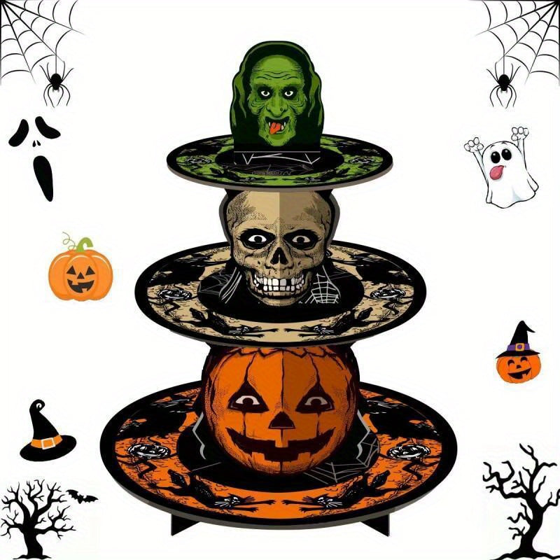 Halloween Cake Stand Tiered Dessert Display