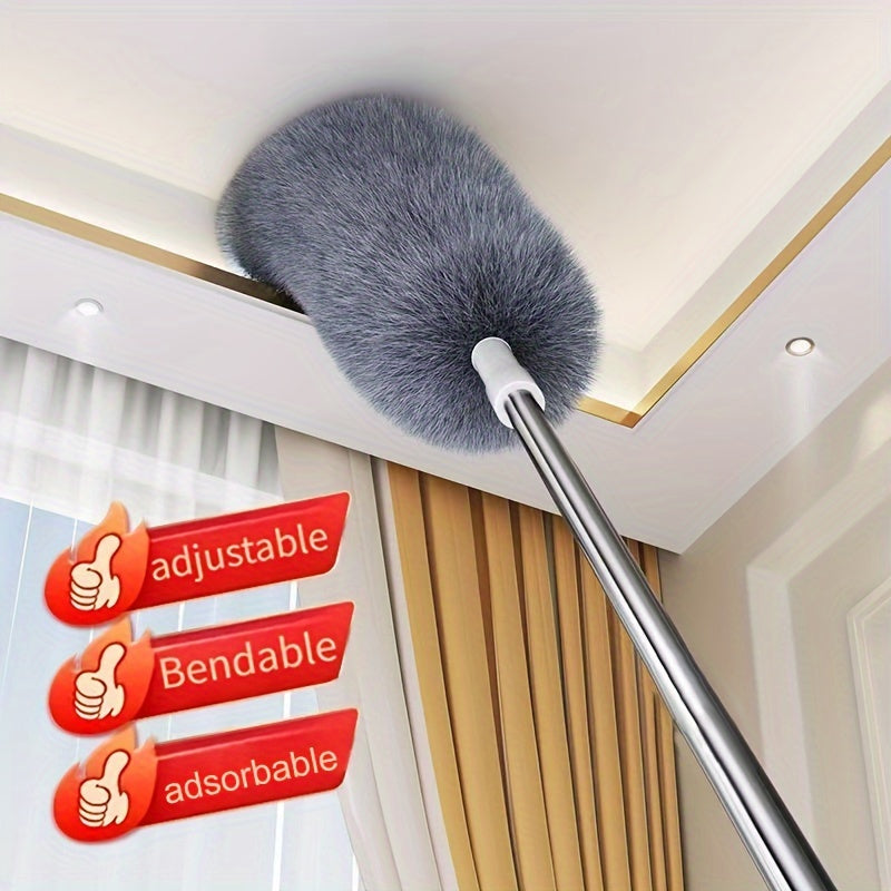 Versatile Retractable Duster with Bendable Head