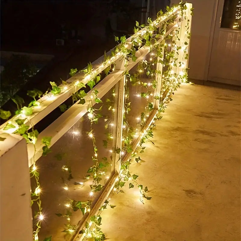 5m Artificial Leaf Flower Fairy String Lights