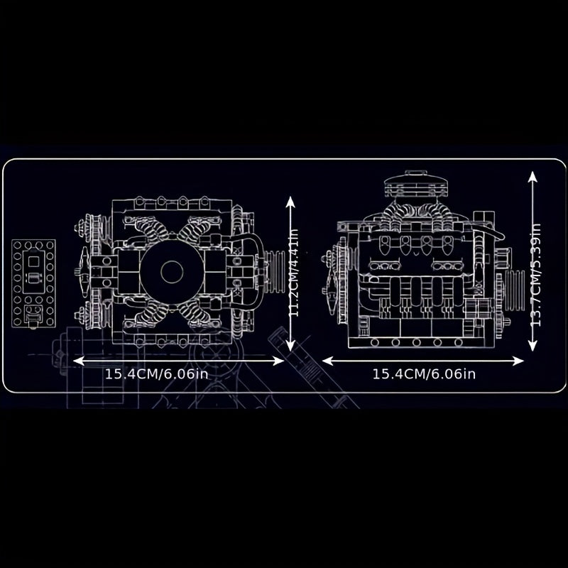 V8 Engine Simulation Model Blocks – 1000+pcs