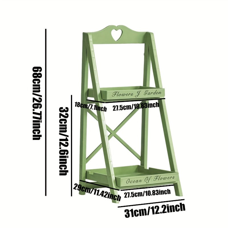 Multi-Tier Freestanding Plant Display Shelf