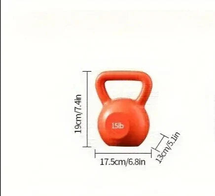 1pc 15lbs Kettlebell for Fitness and Strength Training