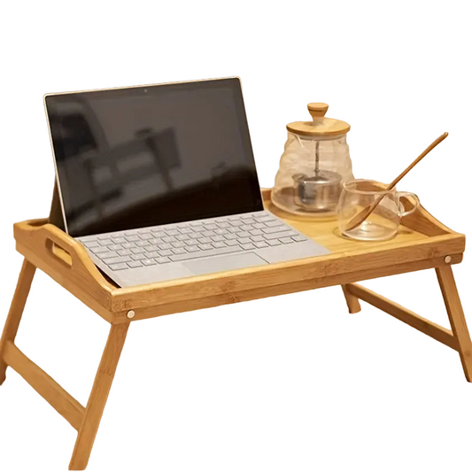 Step up your work-from-home setup with this Bamboo Laptop Desk