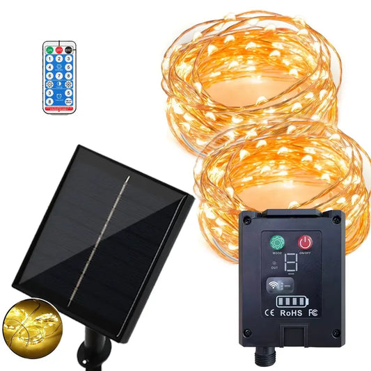 Radiant Glow: 300 LEDs Solar Curtain Light for a Dazzling Christmas