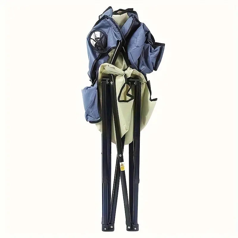 Portable Outdoor Folding Chair - Beige Yellow