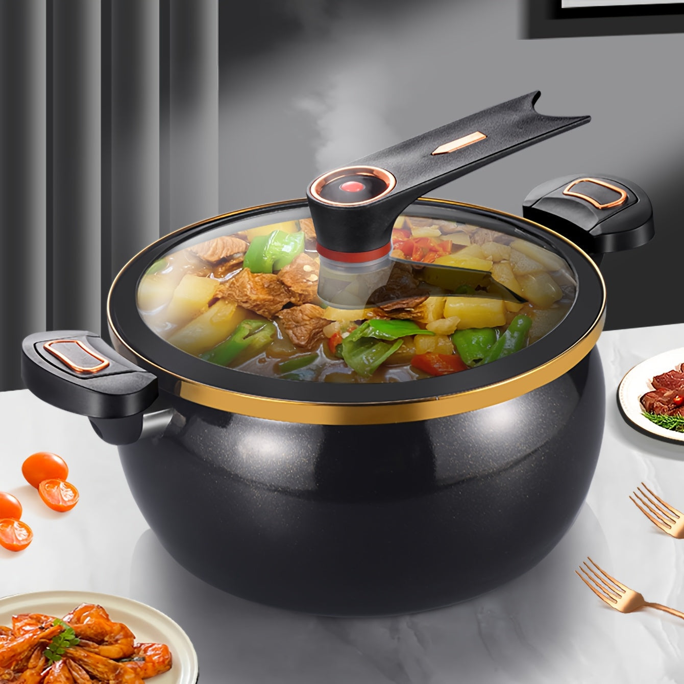 Chubby Soup Pot Non-Stick for All Stoves