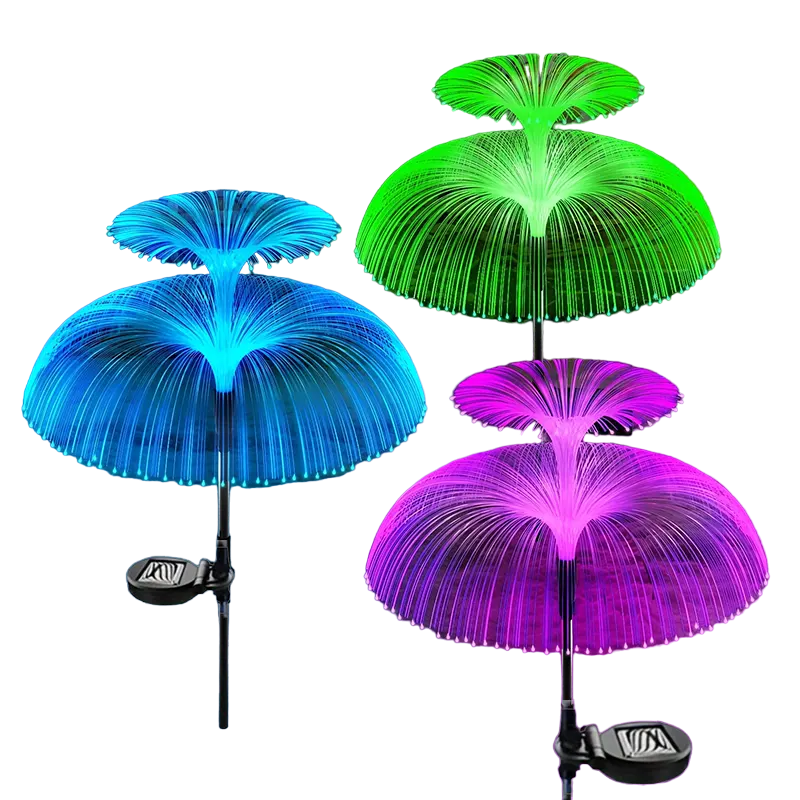 Sparkling Petals: 3-Piece Solar Flower Lights for a Waterproof Christmas Glow