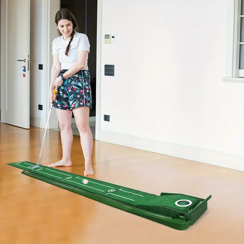 Compact Edition Portable Golf Putting Training Mat