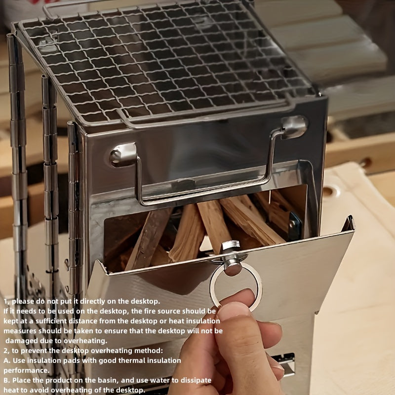 Wood Stove Ultralight Folding for Outdoor Cooking