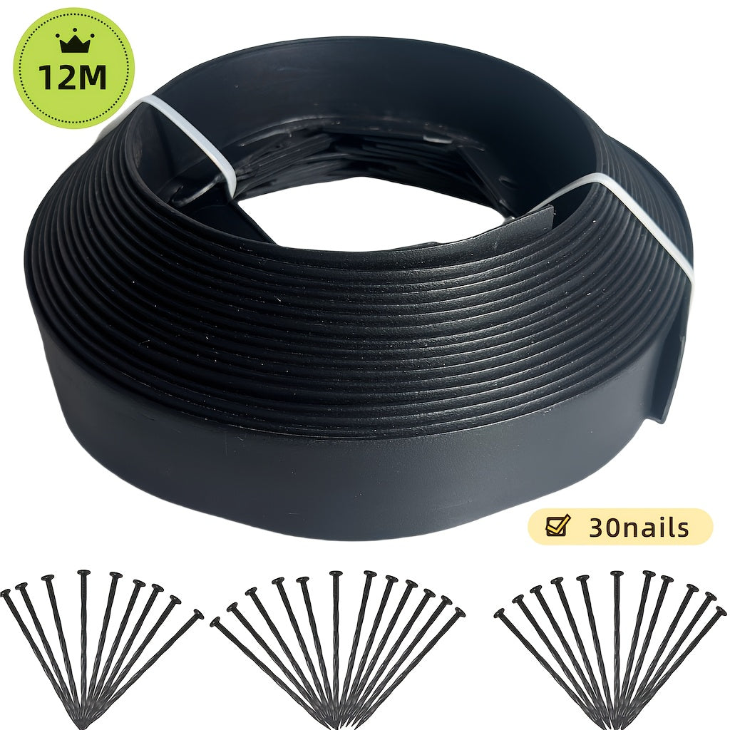 Garden Edging Kit with Nails Black