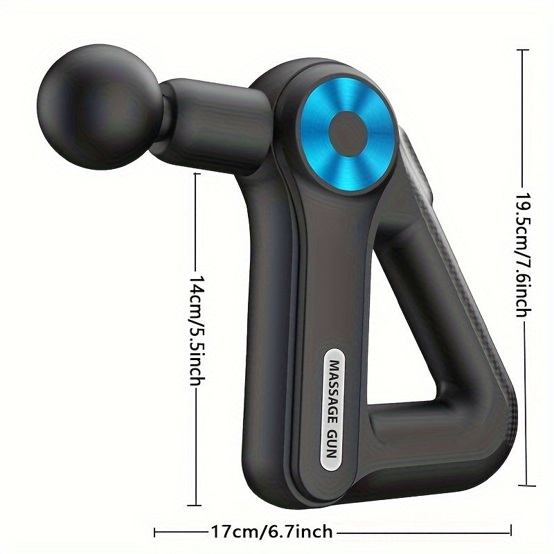 9-Speed Rechargeable Fascia Massage Gun with 9 Heads
