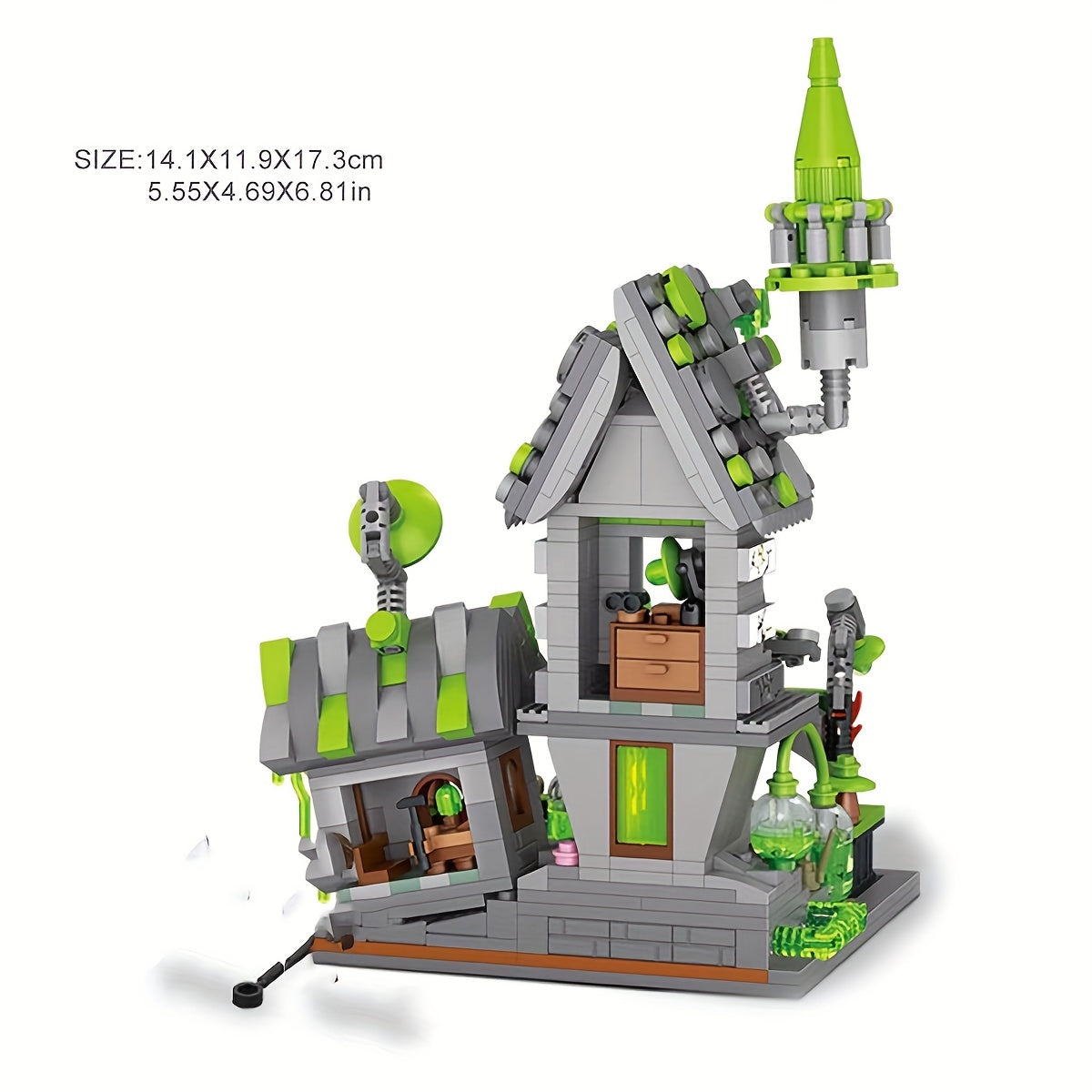 Halloween Wild Zombie Hut Mini Building Blocks