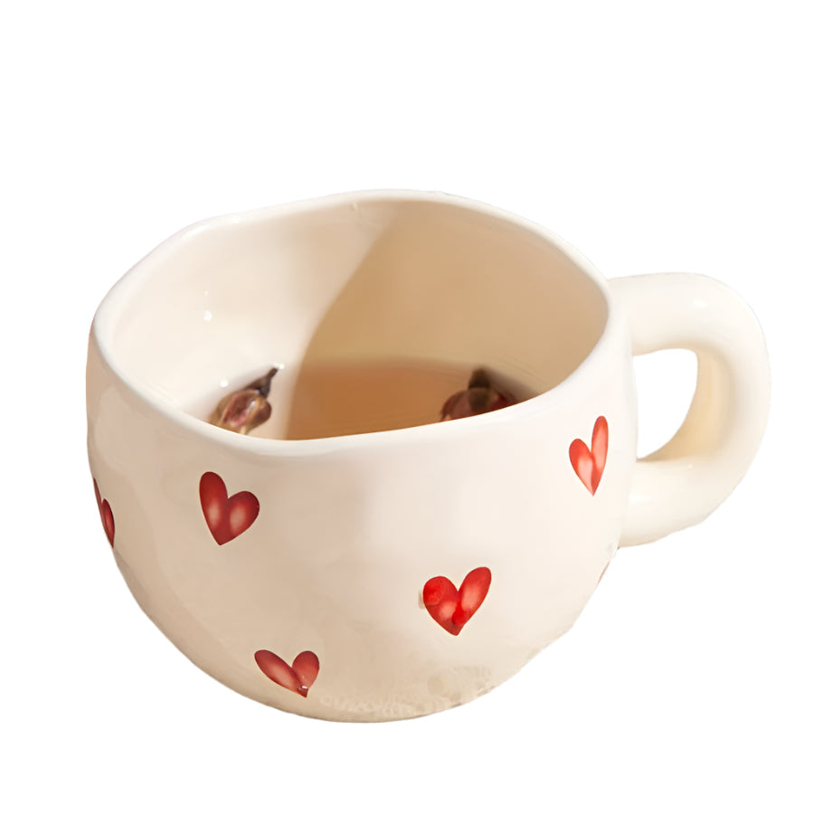 Love Heart Ceramic Mug for Coffee & Tea