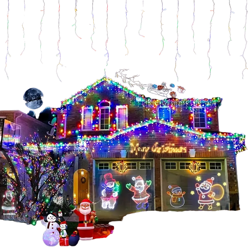 Dazzling Drops: Waterproof Icicle Christmas Lights