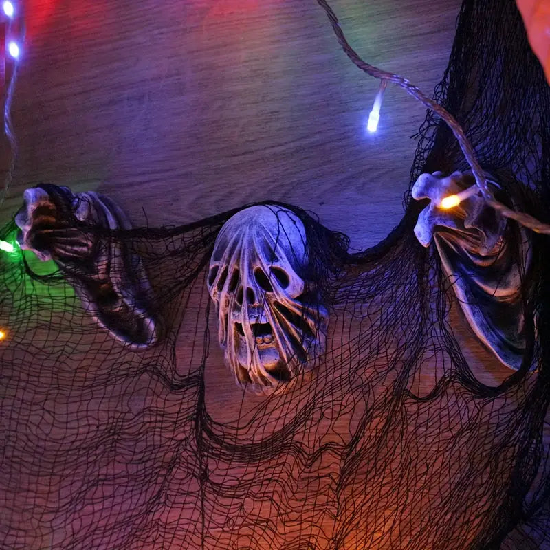 3-Piece Set of 5-Inch Realistic Ghost Hands - Wall-Mounted Head Pendants