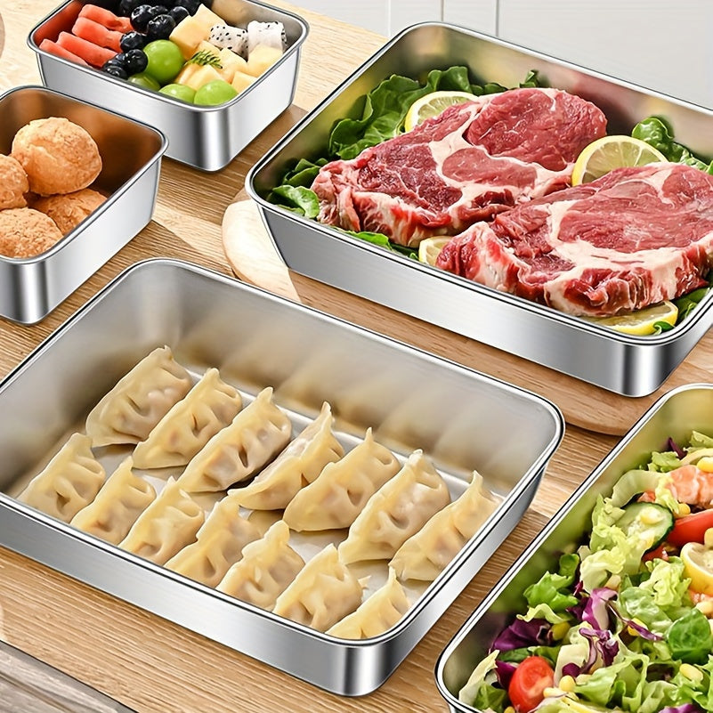 Leak-Proof Stainless Steel Food Storage Containers