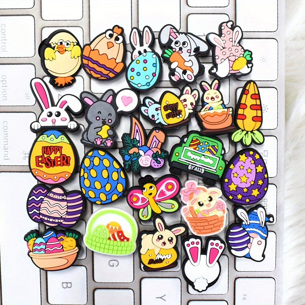 Easter Bunny Shoe Charms Set (23pcs)