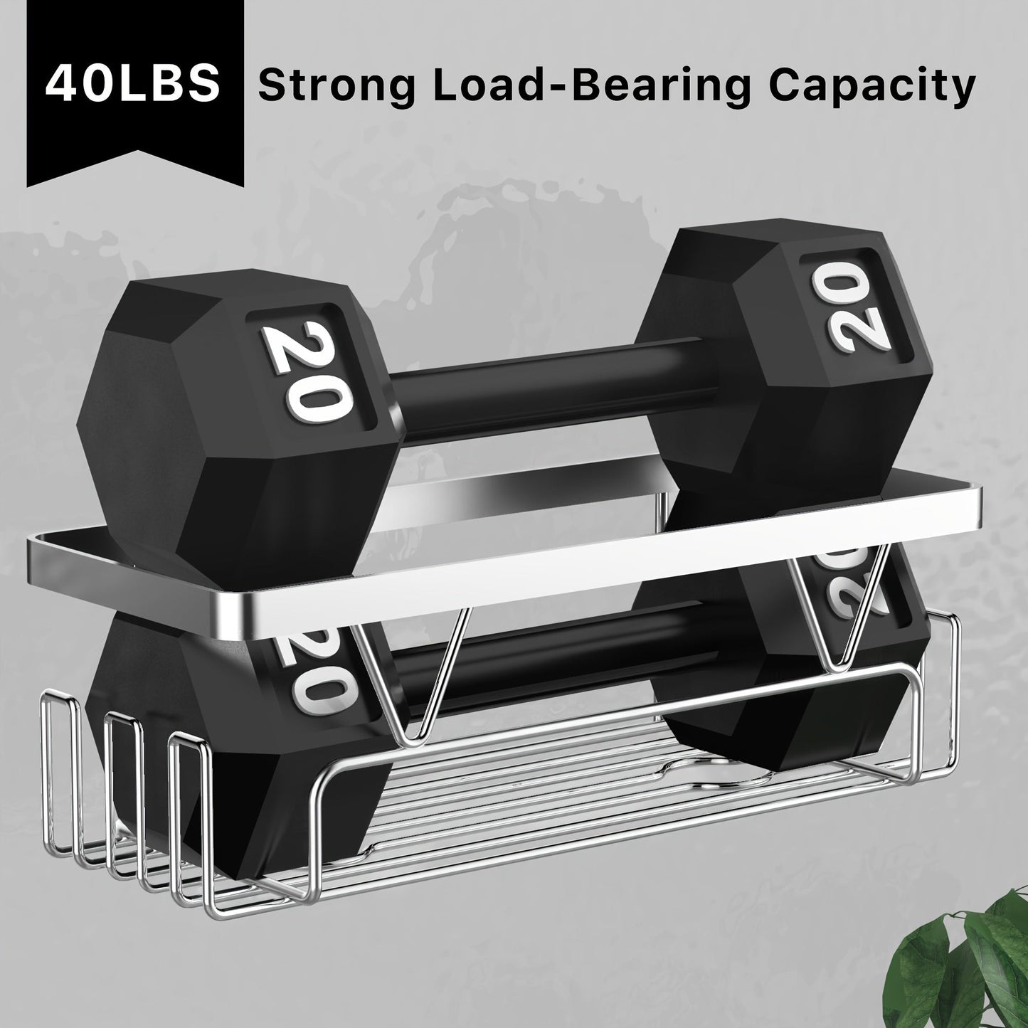 Door Shower Organizer Stainless Hanging Rack