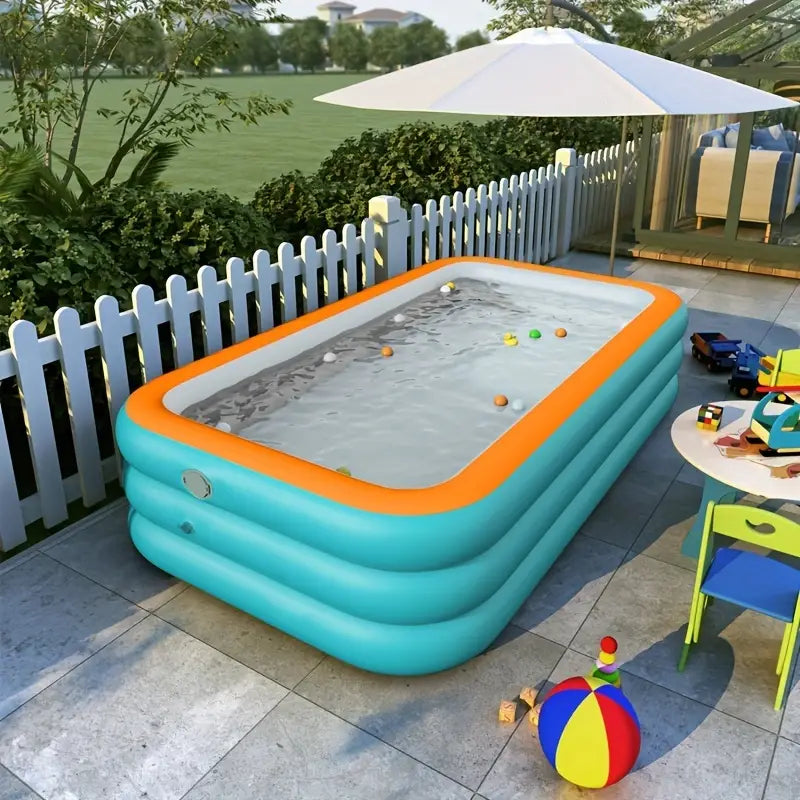 Inflatable Family Swimming Pool for Summer Fun (210 cm)