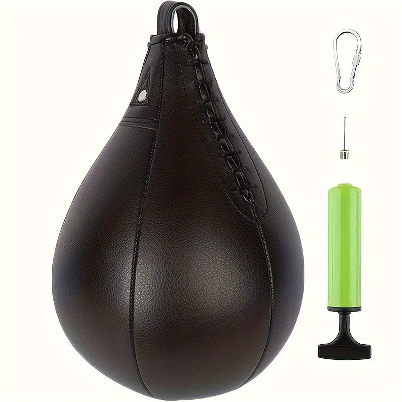 Pear-Shaped Boxing Speed Ball - Hanging Punching Bag(Black)